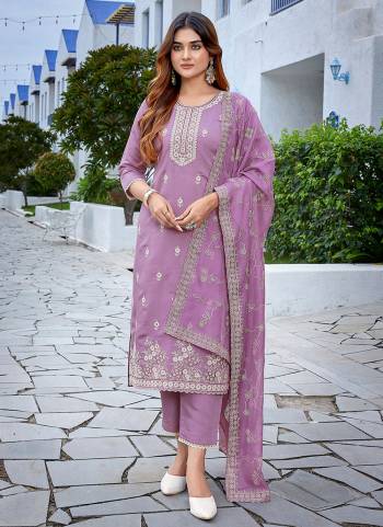 Looking These Beautiful Party Wear Designer Readymade Suits.These Top And Bottom Are Chanderi And Dupatta is Fabricated On Organza.Its Beautified With Designer Embroidery Work.