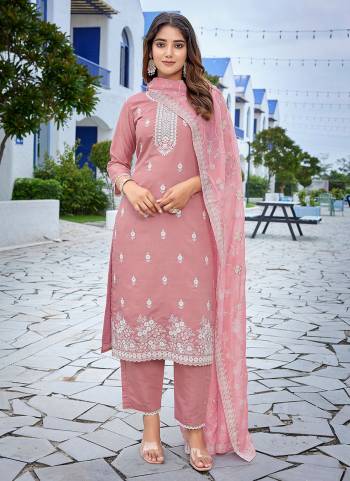 Looking These Beautiful Party Wear Designer Readymade Suits.These Top And Bottom Are Chanderi And Dupatta is Fabricated On Organza.Its Beautified With Designer Embroidery Work.