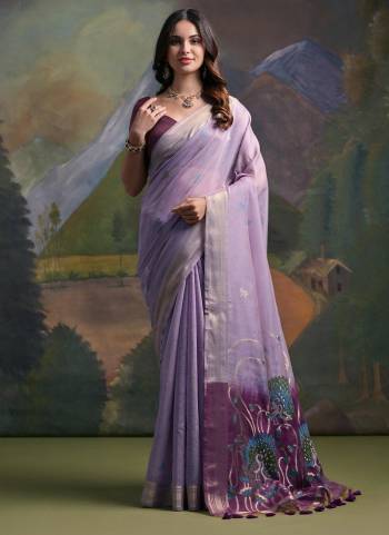 Looking These Festive Wear Saree in Fine Colored.These Saree And Blouse is Fabricated On Muga Cotton.Its Beautified With Multy Thread Weaving Designer.