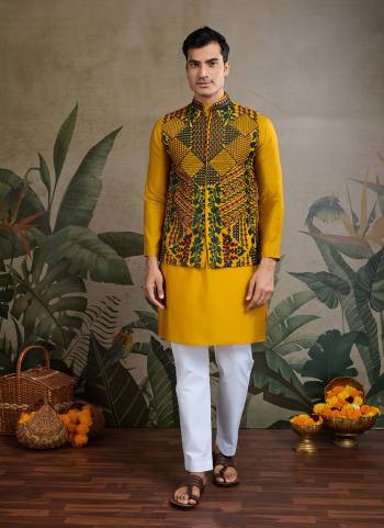 Attrective These Party Wear Readymade Kurta With Jacket Pair in Fine Colored.These Kurta And Jacket Are Viscose Silk Fabricated on Pair.Its Beautified With Designer Multy Thread Embroidery,Swarovski Work.