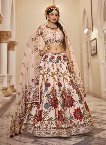 For A Designer Look,Grab These Lehenga Choli in Fine Colored.These Lehenga And Choli Are Fabricated On Art Silk Pair With Organza Dupatta.Its Beautified With Designer Printed With Heavy Hand Work.
