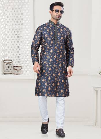 Looking These Party Wear Mans Wear Kutra Payjama wearing this fashionable. Tailored Kurta Are Silk And Payjama Cotton finest Fabriced With Designer Digital Printed.