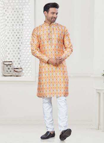 Looking These Party Wear Mans Wear Kutra Payjama wearing this fashionable. Tailored Kurta Are Silk And Payjama Cotton finest Fabriced With Designer Digital Printed.