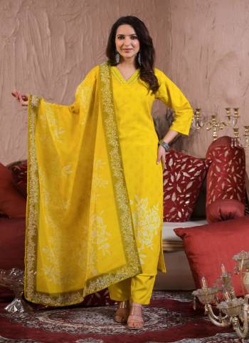 Attrective These Designer Suit in Fine Colored Pair With Bottom And Dupatta.These Top And Bottom Are Fabricated On Viscose Chanderi Pair With Jacquard Dupatta.Its Beautified With Designer Embroidery Work.