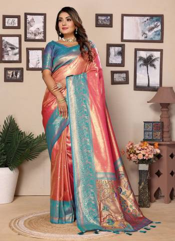 Attrective These Festive Wear Saree in Fine Colored.These Saree And Blouse is Fabricated On Banarasi Tissue Silk.Its Beautified With Heavy Wevon Jari Designer.