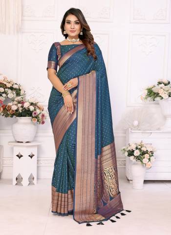 Garb These Party Wear Saree in Fine Colored.These Saree And Blouse is Fabricated On Soft Silk.Its Beautified With Wevon Jari Designer.