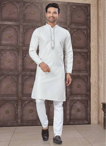Looking These Party Wear Mans Wear Kutra Payjama wearing this fashionable. Tailored Kurta Are Cotton And Payjama Cotton finest Fabriced With Designer Embroidery Work and fashioned with a banded collar for a dash of style.