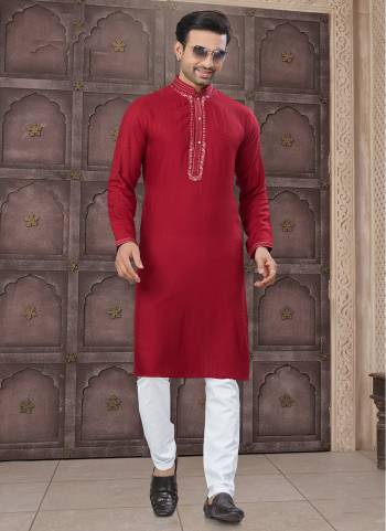Looking These Party Wear Mans Wear Kutra Payjama wearing this fashionable. Tailored Kurta Are Cotton And Payjama Cotton finest Fabriced With Designer Embroidery Work and fashioned with a banded collar for a dash of style.