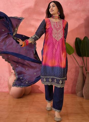Attrective These Beautiful Looking Readymade Suits With Dupatta.These Suit is Fabricated On Top Are Chinon Silk And Bottom Are Santoon And Chinon Silk Dupatta .Its Beautified With Designer Printed, Embroidery Work.