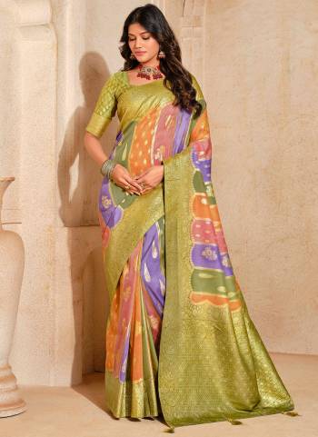 Garb These Party Wear Saree in Fine Colored.These Saree And Blouse is Fabricated On Silk.Its Beautified With Wevon Jari Designer.