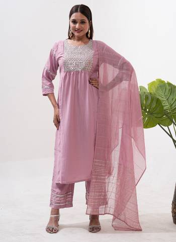Attrective These Beautiful Looking Readymade Suits.These Top And Bottom Are Vertical Silk And Dupatta Are Banarasi Fabricated.Its Beautified With Disigner Sequance Embroidery Work.