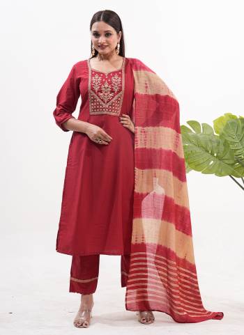 Attrective These Beautiful Looking Readymade Suits.These Top And Bottom Are Roman Silk And Dupatta Are Banarasi Fabricated.Its Beautified With Disigner Sequance Embroidery Work.