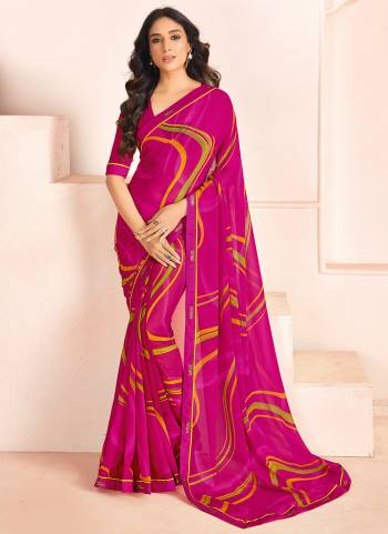 Garb These Party Wear Saree in Fine Colored.These Saree Are Bemberg Georgette And Blouse is Fabricated On Bemberg Georgette Pair.Its Beautified With Designer Digital Printed With Lace Border.