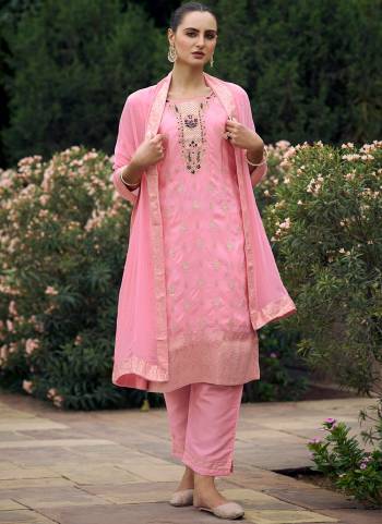 Looking These Beautiful Looking Readymade Suits With Dupatta.These Suit is Fabricated On Top Are Viscose Silk And Bottom Are Viscose Silk And Chiffon Dupatta .Its Beautified With Wevon Designer,Hand Work.
