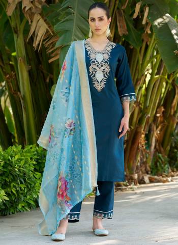 Looking These Beautiful Looking Readymade Suits With Dupatta.These Suit is Fabricated On Top Are Viscose Silk And Bottom Are Viscose Silk And Organza Dupatta .Its Beautified With Designer Embroidery Work.
