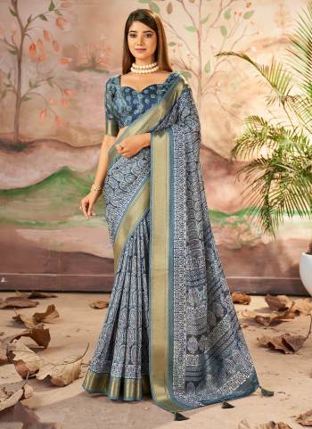  Looking These Party Wear Saree in Fine Colored.These Saree And Blouse is Fabricated On Dolla Silk Pair.Its Beautified With Wevon Jari Border Designer With Printed.
