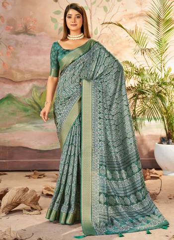  Looking These Party Wear Saree in Fine Colored.These Saree And Blouse is Fabricated On Dolla Silk Pair.Its Beautified With Wevon Jari Border Designer With Printed.