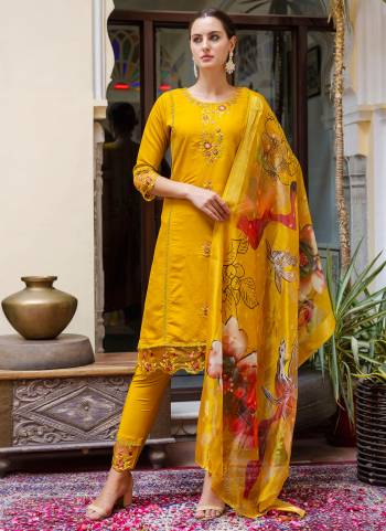 Garb These Beautiful Looking Readymade Suits With Dupatta.These Suit is Fabricated On Top Are Viscose Roman Silk And Bottom Are Viscose Roman Silk And Organza Dupatta .Its Beautified With Designer Thread Embroidery Work,Printed Dupatta.