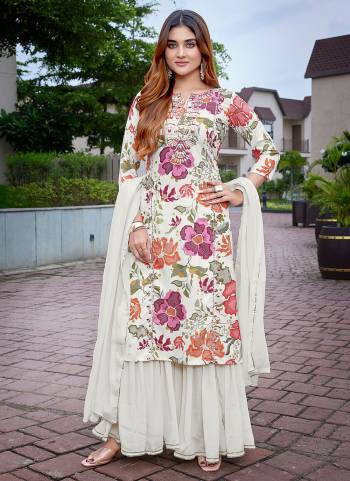 Garb These Beautiful Party Wear Designer Readymade Suits.These Top And Bottom Are Viscose And Dupatta is Fabricated On Chinon.Its Beautified With Designer Printed,Embroidery Work.