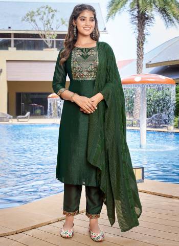 Garb These Beautiful Party Wear Designer Readymade Suits.These Top And Bottom Are Silk Blend And Dupatta is Fabricated On Viscose.Its Beautified With Solid Designer Printed.