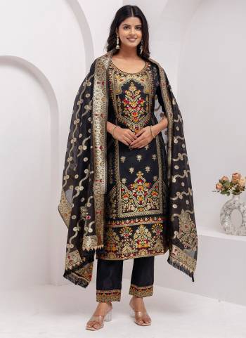 Garb These Beautiful Looking Readymade Suits With Dupatta.These Suit is Fabricated On Top Are Jacquard Silk And Bottom Are Jacquard Silk And Jacquard Silk Dupatta .Its Beautified With Wevon Jacquard Designer With Hand Work.