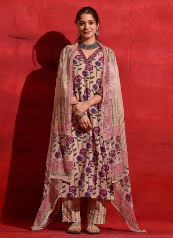 Attrective Looking These Beautiful Looking Readymade Suits.These Top And Bottom Are Roman Slub And Dupatta Kota Chex Fabricated.Its Beautified With Designer Printed.
