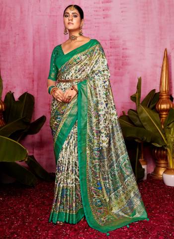  Looking These Party Wear Saree in Fine Colored.These Saree And Blouse is Fabricated On Tussar Silk Pair.Its Beautified With Wevon Border Designer Polka Dot With Printed.