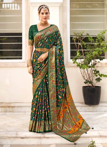 Garb These Party Wear Saree in Fine Colored.These Saree And Blouse is Fabricated On Velvet Tussar Silk Pair.Its Beautified With Wevon Jari Designer With Floral Printed.
