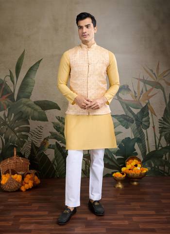 For A Festive Wear,Grab These Readymade Kurta With Koti in Fine Colored.
