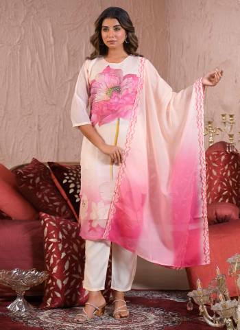 Attrective These Designer Suit in Fine Colored Pair With Bottom And Dupatta.