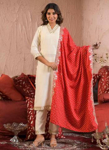 Attrective These Designer Suit in Fine Colored Pair With Bottom And Dupatta.