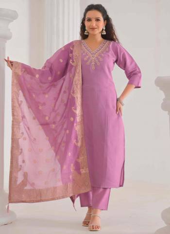 Attrective These Designer Suit in Fine Colored Pair With Bottom And Dupatta.