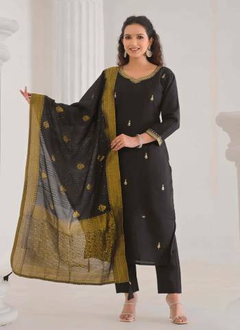 Attrective These Designer Suit in Fine Colored Pair With Bottom And Dupatta.