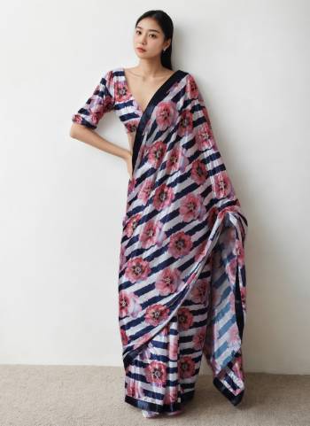 Looking These Fastive Wear Saree in Fine Colored.