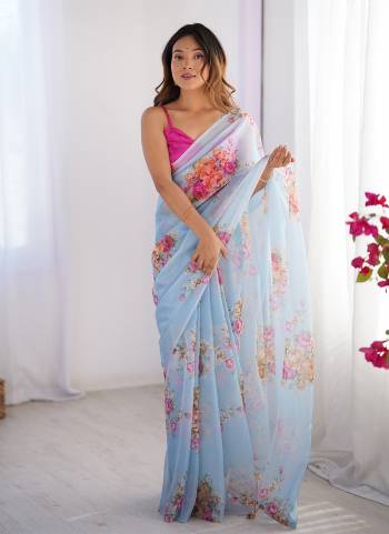 Garb These Fancy Party Wear Saree in Fine Colored.These Saree Are Organza And Blouse is Fabricated On Art Silk Pair.Its Beautified With Fancy Disigner Saree.