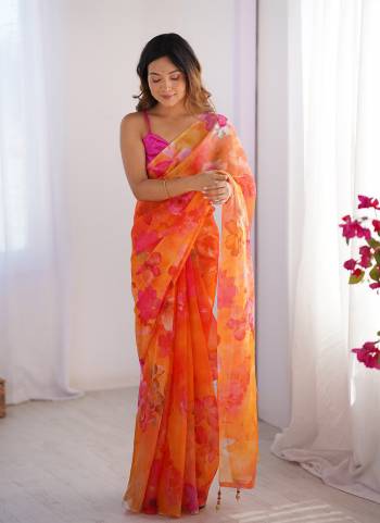 Garb These Fancy Party Wear Saree in Fine Colored.These Saree Are Organza And Blouse is Fabricated On Art Silk Pair.Its Beautified With Fancy Disigner Saree.