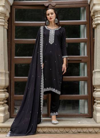 Garb These Beautiful Looking Readymade Suits With Dupatta.These Suit is Fabricated On Top Are Viscose Roman Silk And Bottom Are Viscose Roman Silk And Nazmin Dupatta .Its Beautified With Designer Embroidery Work.