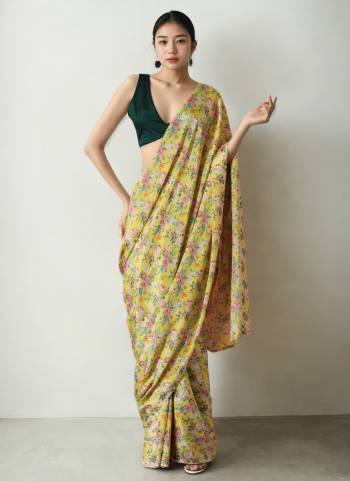 Looking These Ready To Wear Saree in Fine Colored.These Saree is Fabricated On Chinon Pair With Chinon Blouse.Its Beautified Designer Digital Printed.