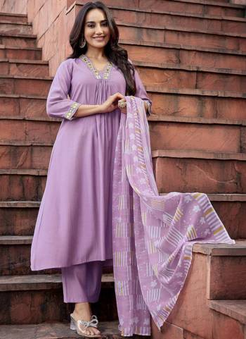 Attractive These Beautiful Looking Readymade Suits.These Top And Bottom Are Roman Silk And Dupatta Are Roman Silk Fabricated.Its Beautified  With Disigner Embroidery Work With Printed Dupatta.