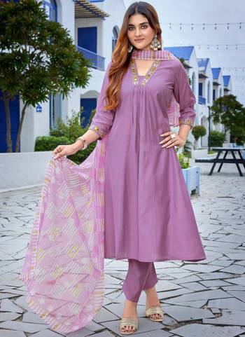 Attractive These Beautiful Looking Readymade Suits.These Top And Bottom Are Roman Silk And Dupatta Are Roman Silk Fabricated.Its Beautified  With Disigner Embroidery Work With Printed Dupatta.