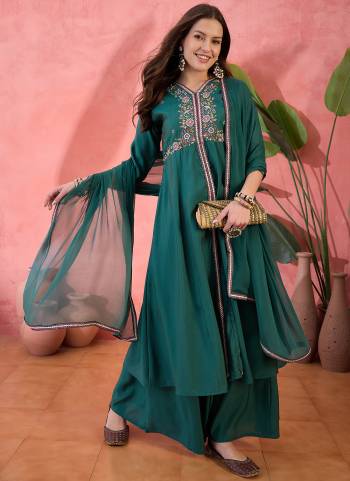 Garb These Beautiful Looking Readymade Suits.These Top And Bottom Are Roman Silk And Dupatta Are Roman Silk Fabricated.Its Beautified  With Disigner Embroidery Work.