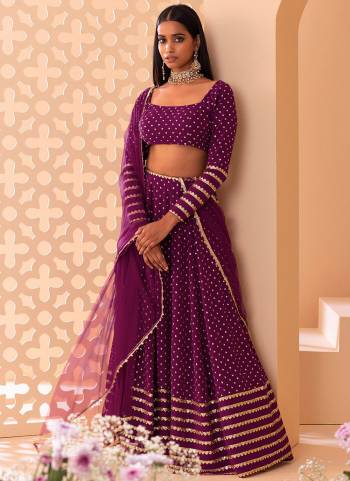 For A Designer Look,Grab These Lehenga Choli in Fine Colored.These Lehenga And Blouse Are Fabricated On Georgette Pair With Dupatta Are Soft Net.Its Beautified With Designer Sequance Embroidery Work.