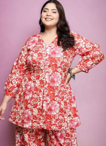 Attrective These Beautiful Designer Plus Size Readymade Kurti.These Kurti is Fabricated On Cotton.Its Beautified With Designer Printed.
