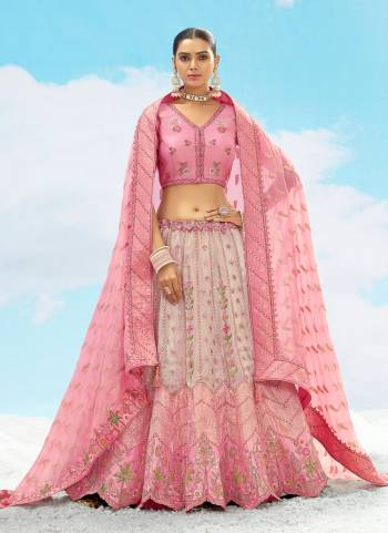 For A Designer Look,Grab These Lehenga Choli in Fine Colored.These Lehenga And Blouse Are Fabricated On Silk Pair With Georgette Dupatta.Its Beautified With Wevon Butty Designer With Sequance Embroidery,Stone, Cut Work.