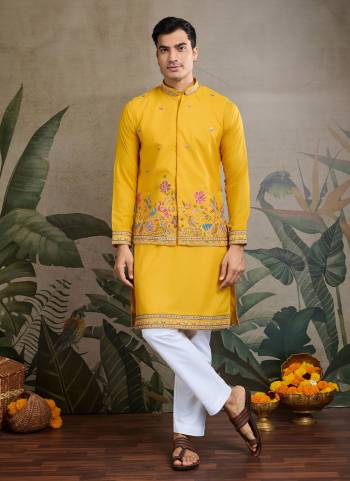 Attrective These Party Wear Readymade Kurta With Jacket Pair in Fine Colored.These Kurta And Jacket Are Cotton Fabricated on Pair.Its Beautified With Designer Multy Thread,Sequance Embroidery Work.