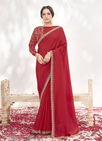 Look Attractive These Designer Party Wear Saree in Fine Colored.These Saree Are Crepe Satin Silk And Blouse Upada Silk is Fabricated.Its Beautified Fancy Desiger Work.