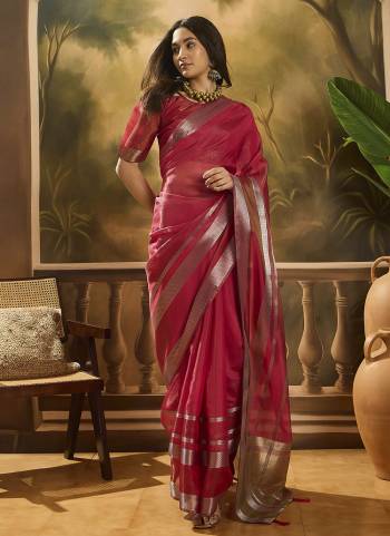 Garb These Party Wear Saree in Fine Colored.These Saree And Blouse Is Orange Fabricated.Its Beautified With Wevon Designer.