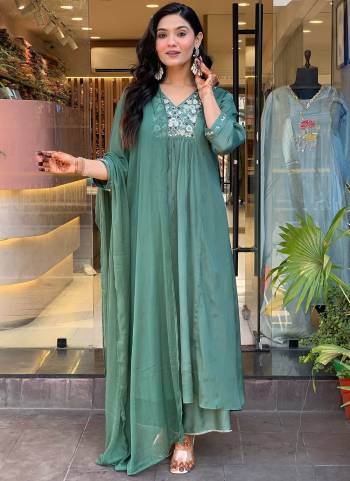Looking These Suit in Fine Colored Pair With Bottom And Dupatta.These Top Are Viscose Chinon And Bottom Are Fabricated On Viscose Pair With Nazmin Dupatta.Its Beautified With Designer Embroidery Work .