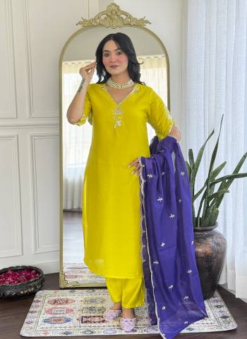 Looking These Suit in Fine Colored Pair With Bottom And Dupatta.These Top And Bottom Are Fabricated On Viscose Chanderi Pair With Chanderi Dupatta.Its Beautified With Designer Embroidery Work .