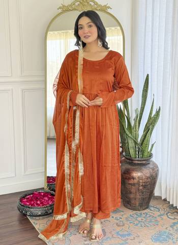 Garb These Suit in Fine Colored Pair With Bottom And Dupatta.These Top Are Vichitra Silk And Bottom Are Fabricated On Chanderi Pair With Chinon Dupatta.Its Beautified With Solid Designer .